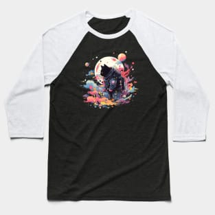 Space Cat is finding Helment Baseball T-Shirt